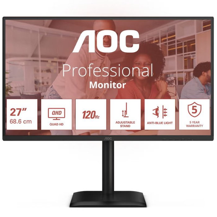 AOC Q27E4CV Monitor QHD de 27 pulgadas con USB-C de 90W y 120 Hz